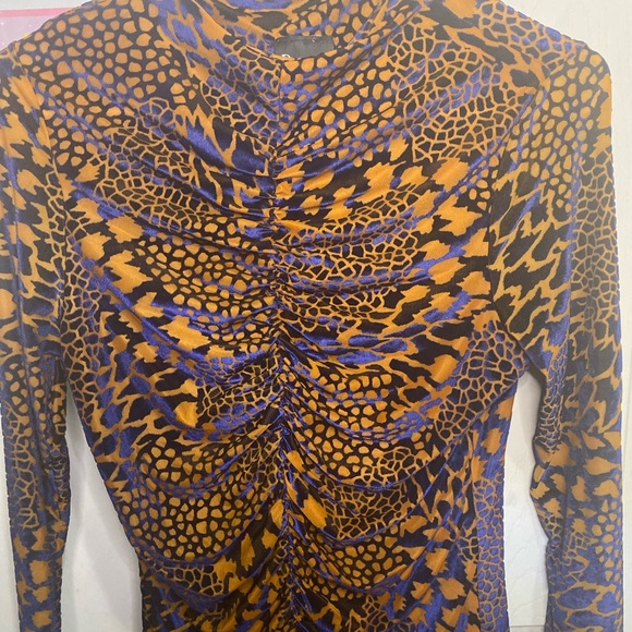 Unique blue orange bodysuit - Picture 2 of 7